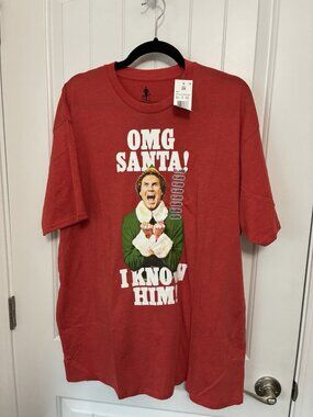 Elf Movie Tee In Red 2XL